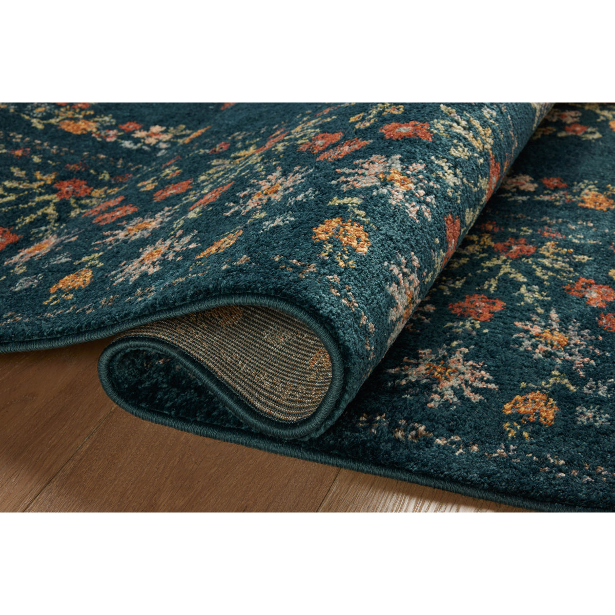 Wayfair Rifle Rugs Rifle Paper Co. x Loloi Laurel Navy Area Rug & Reviews | Wayfair