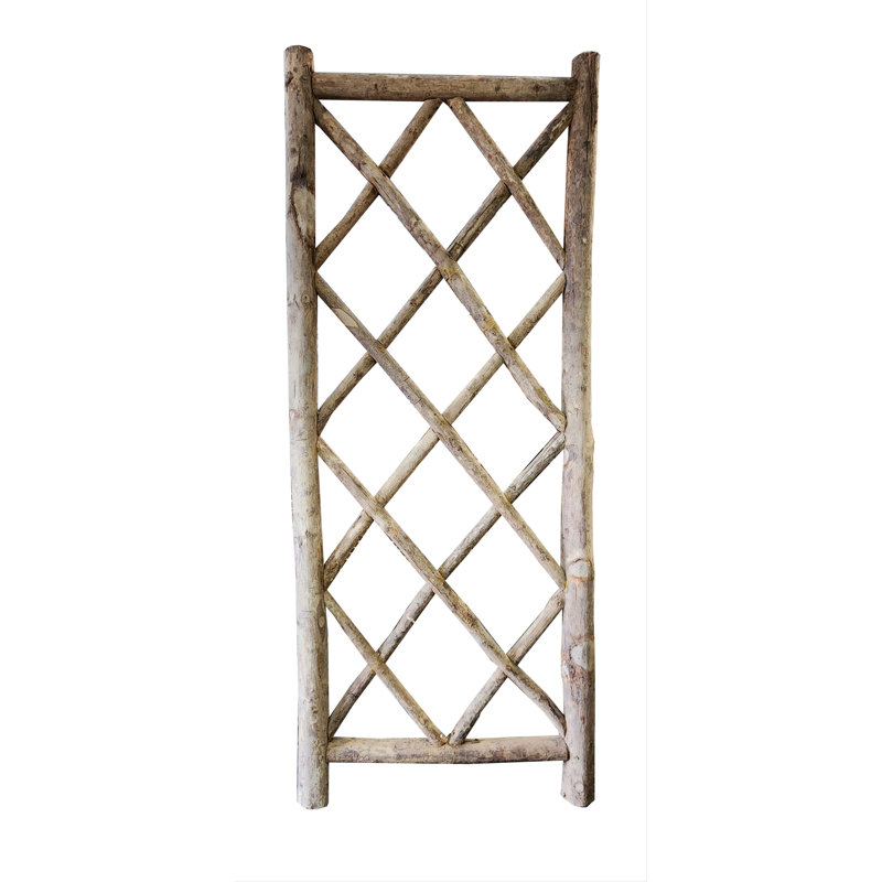 Panneau de treillis Bark on Teak, Gris
