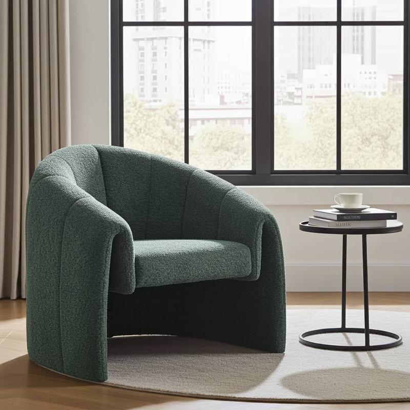 Taylor Textured Fabric Occasional Chair, Dark Green