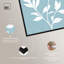 Décoration murale blanche à motif floral sur toile par Art Remedy, cadre noir, 30 x 45-363860558-363860561