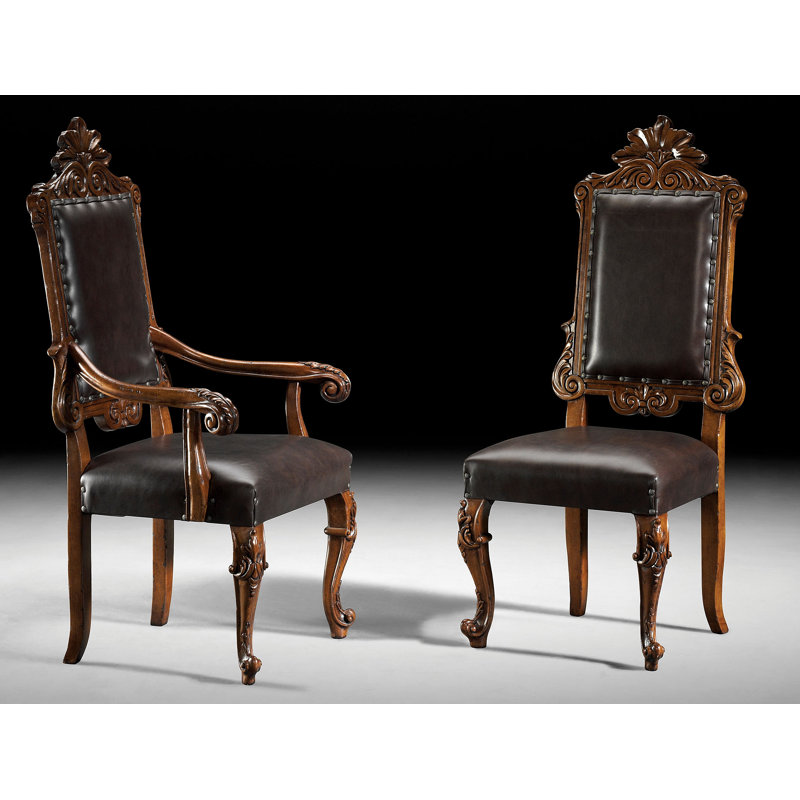 Upholstered Arm Chair in Brown