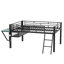 Lit double mezzanine avec bureau