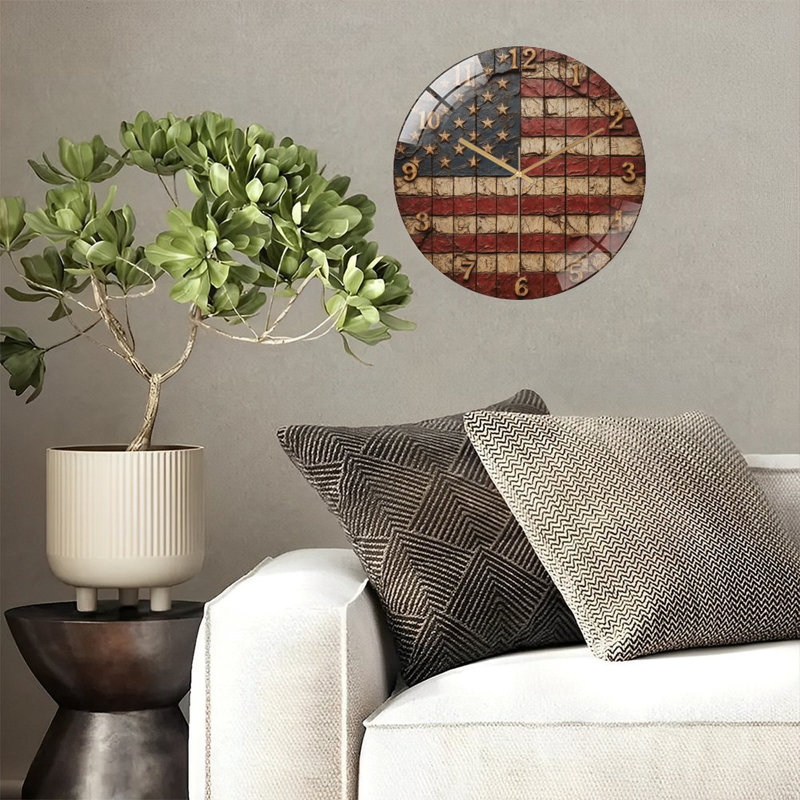 ComfyUI_00002_ Art - 12'' Modern Glass Wall Clock