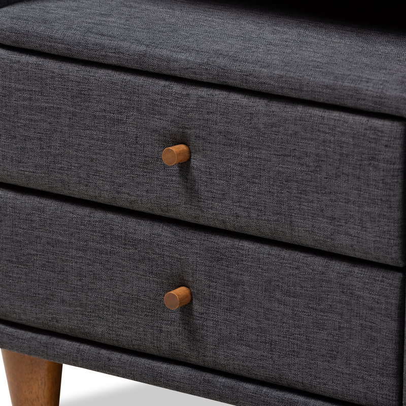 Hentrich 18.5'' W Nightstand, Charcoal