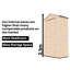 Dunster House Talia Wooden Garden Tool Shed, W4' x D2' / W1.5m x D0.5m, Outdoor Storage Box with Shelf & Tool Rail, Natural Timber Finish, Superfelt Included