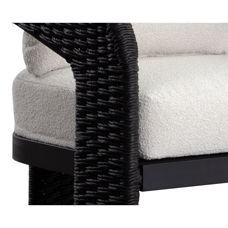 Outdoor Dining Armchair, Black