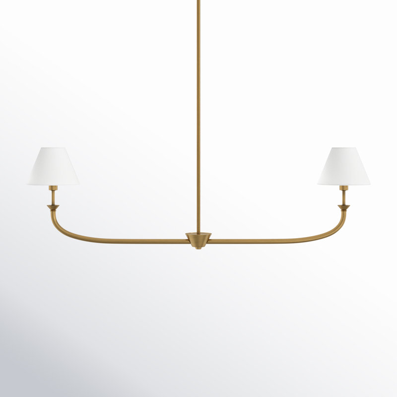 Greta 2-Light Chandelier, Gold