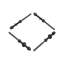 50 PCS Kit de garde-corps, T316 Quincaillerie de garde-corps en acier inoxydable pour trousse de garde-corps