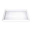 DreamLine DreamStone P 34 po x l 54 po. Ensemble de base et de mur à motif de métro moderne blanc