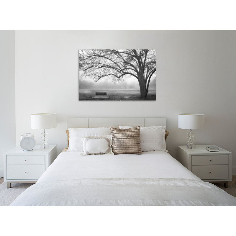 «In The Mist Black and White 1», toile tendue par Dianne Poinski, H 24 po x l 36 po x P 1,5 po