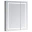 Armoire à pharmacie avec désembueur à DEL 30 po x 36 po x 5 po Wrightsville, gradateur, miroir grossissant à DEL réglable 3X, prises électriques.