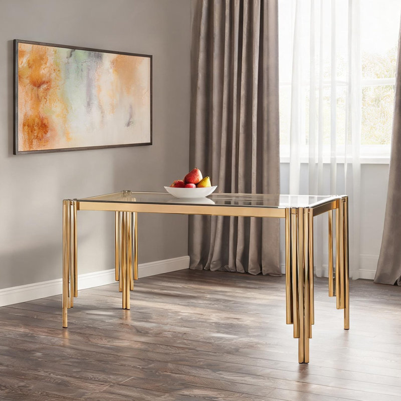 Table en verre et cadre