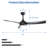 Nicola 52" 3-Blade Standard Ceiling Fan With Remote and Led Light-1094886066
