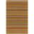 Multi-Colored Line Wicker Patterned Decorative Rug-1017622772