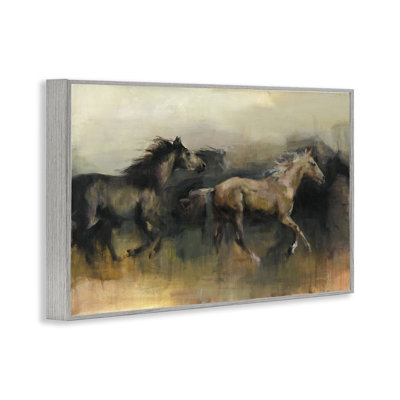 «The West Horses», art giclée encadrée par Marilyn Hageman