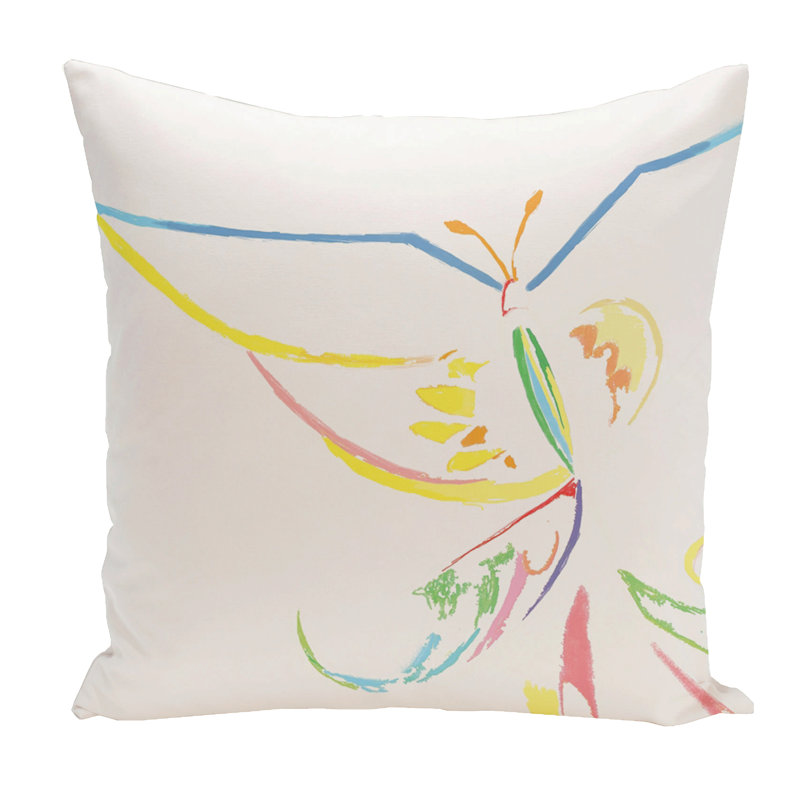 Housse et insert de coussin extérieur d'extérieur, Blanc