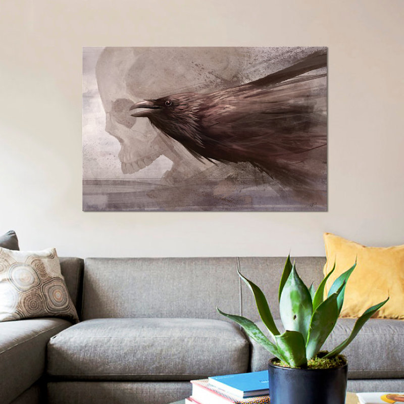 « messes à the souls », impression sur toile, H 8 po x l 12 po x P 0,75 po, Toile tendue, Pas de tapis