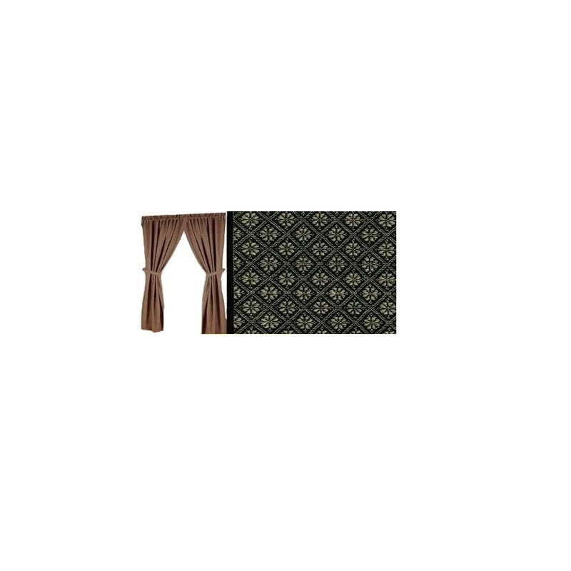 Ensemble de panneaux de rideaux 100% coton 2 pièces kingston