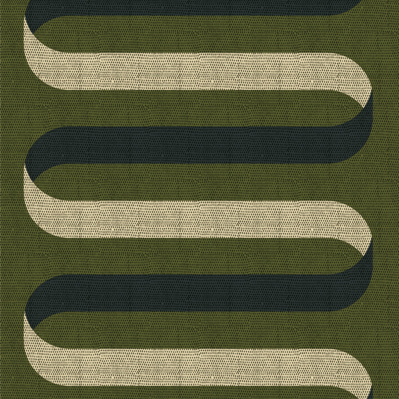 Folding Ribbon Self-Adhesive Roll, Olive, Self-adhesive, Peel & Stick