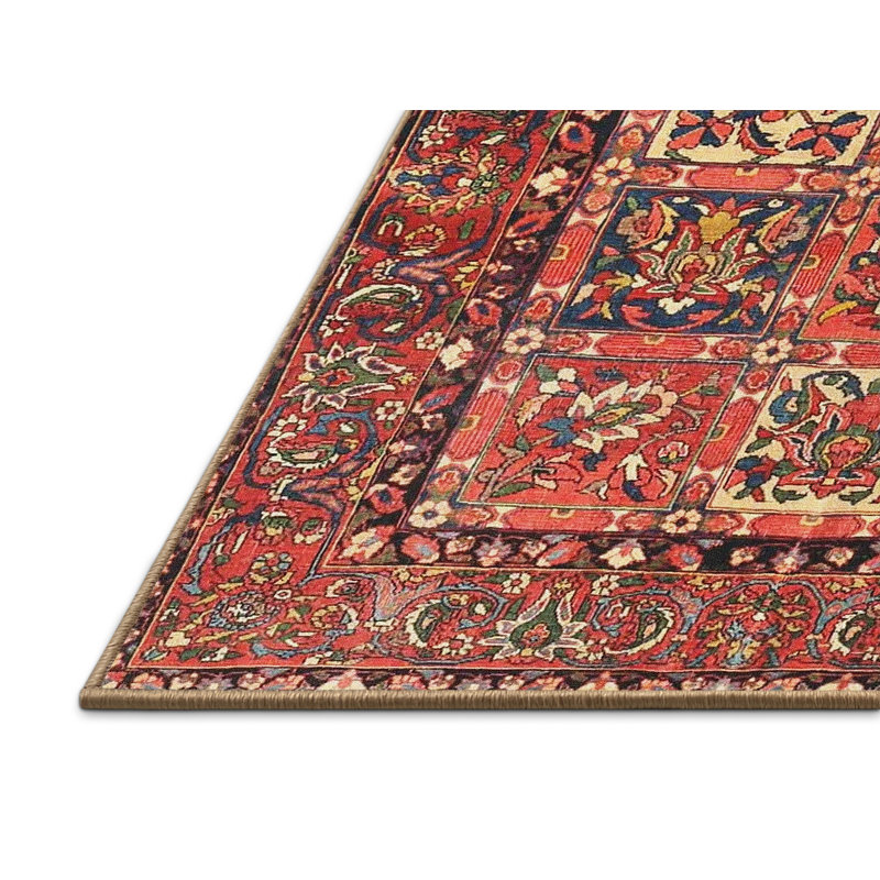 Tapis oriental rouge / beige / brun, Rectangle 7 pi x 9 pi