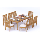Caranas Outdoor 9 - Piece Teak Dining Set