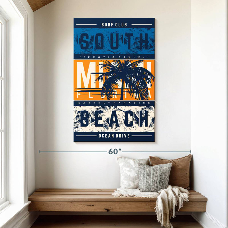 Tergel South Miami Beach Surf Club, H 50 po x l 32 po