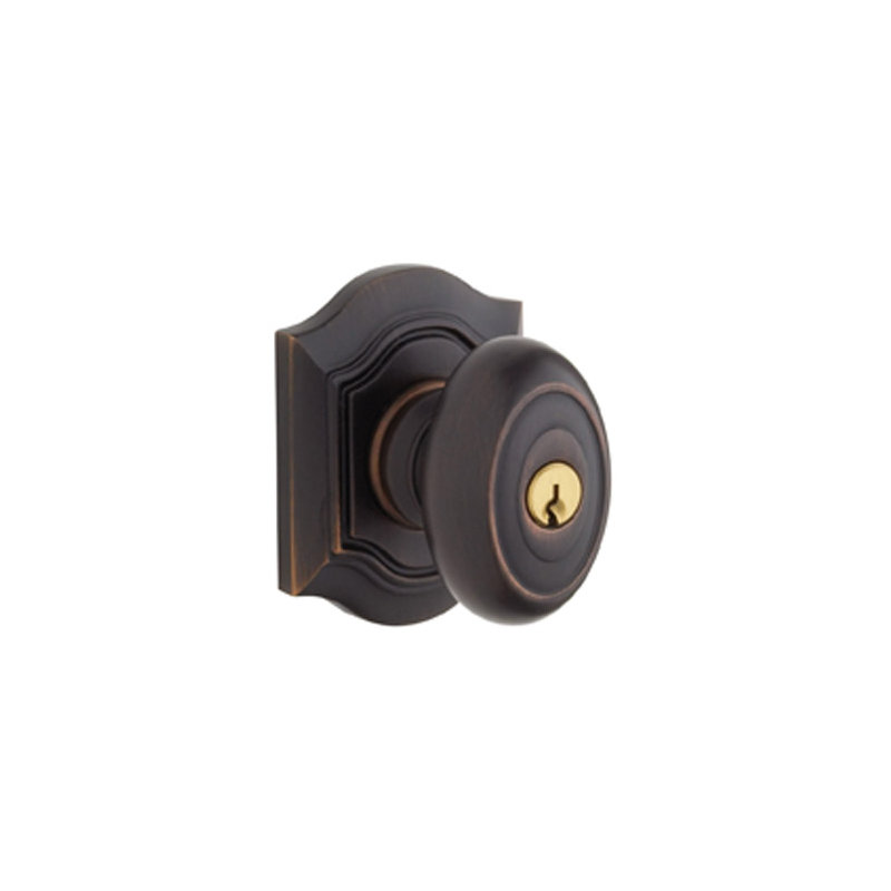 Bethpage Keyed Door Knob, Venetian Bronze