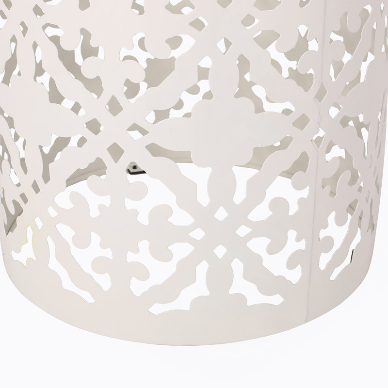 Derryn End Table, White
