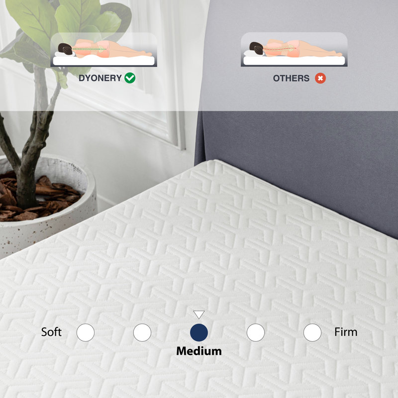 Matelas en mousse viscoélastique imprégnée de gel de 8 po Alwyn Home Bulwell, Grand