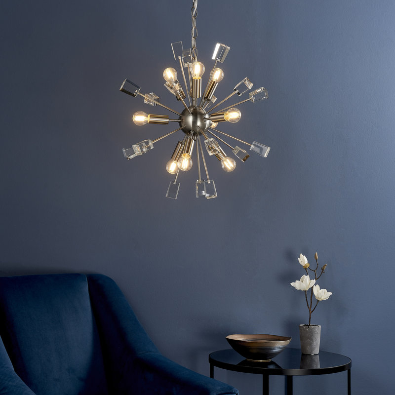 Vanesa 9 - Light Sputnik Chandelier, Nickel