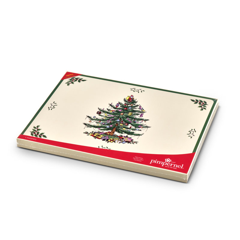 Pimpernel Christmas Tree Placemats 15.7 X 11.7"