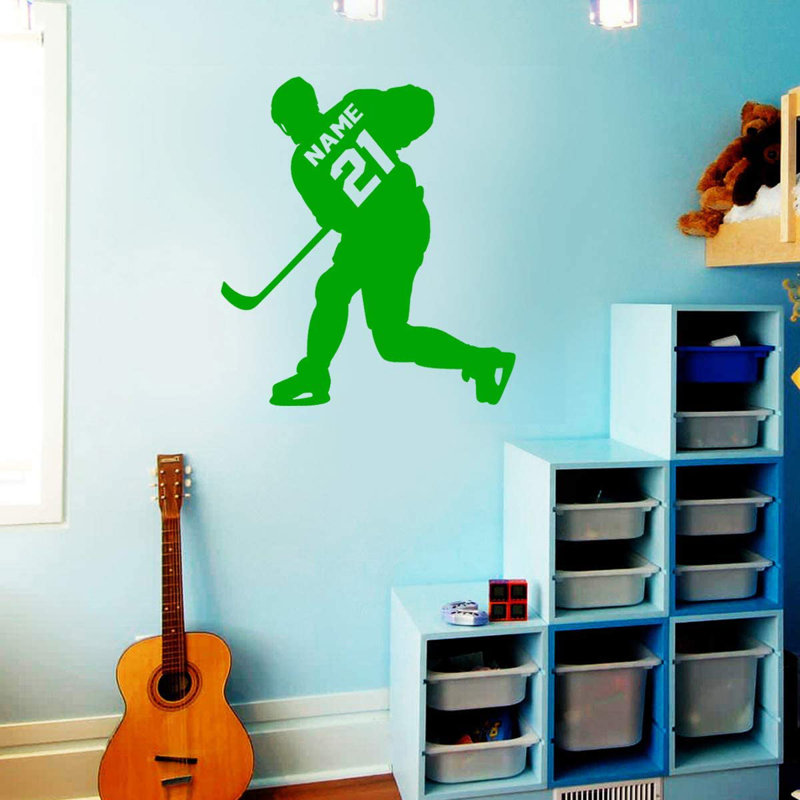 Sports Non-Wall Damaging Wall Decals, Green, 19.5" H x 18" W