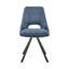 Chaise d'appoint en velours acier-292808677
