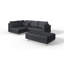 Corner Sofa And Footstool with Wooden Legs In Scandinavian Style Knutsford-58350954-58350953
