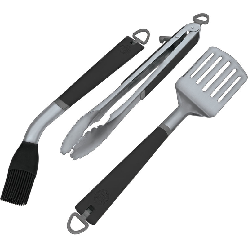 Ensemble d'outils de barbecue en acier inoxydable 3 pièces Coleman Revolution