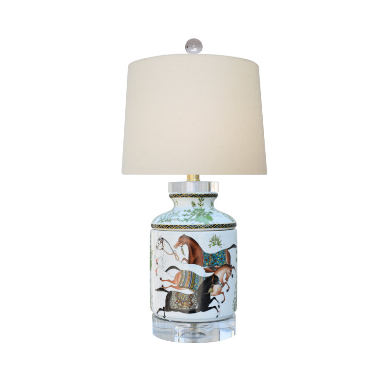 Lampe boîte à mouchoirs en porcelaine