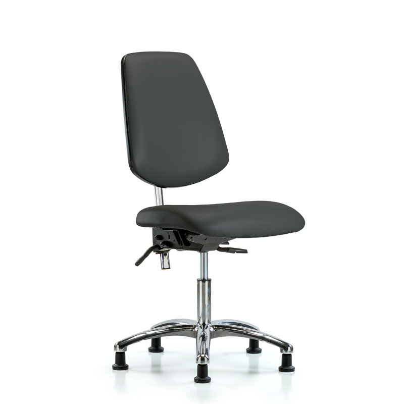 Chaise de travail Evie, Anthracite, Patins, Non inclus