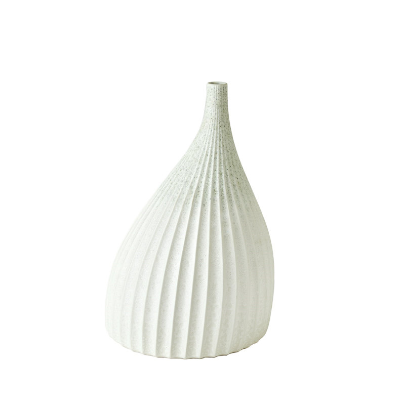 Earthenware Table Vase, 14" H x 9.25" W x 9.25" D