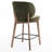Mid-Century Modern Counter Stool, Fabric Upholstered Barstool With Wingback, Armless Counter Height Bar Stool With Wood Legs, Metal Footrest, For Kitchen Island Bar Counter-1733559154-1731131986