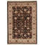 Wool Oriental Area Rug in Black/Brown