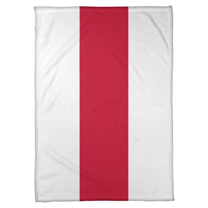 Jeté polaire de cleveland baseball, Baseball Cleveland, l 60 po x L 80 po, Blanc / rouge