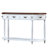 Retro Curved Wood Console Table, 52 Inch Circular Half Moon Sofa Table With Open Shelf And 2 Drawers, Solid Wood Entry Table For Living Room, Hallway-735449839