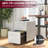 Fully Assembled 3-Drawer Mobile File Cabinet with Locking Drawers, Anti-Tip Design & Wheels for Home Office-2022304165