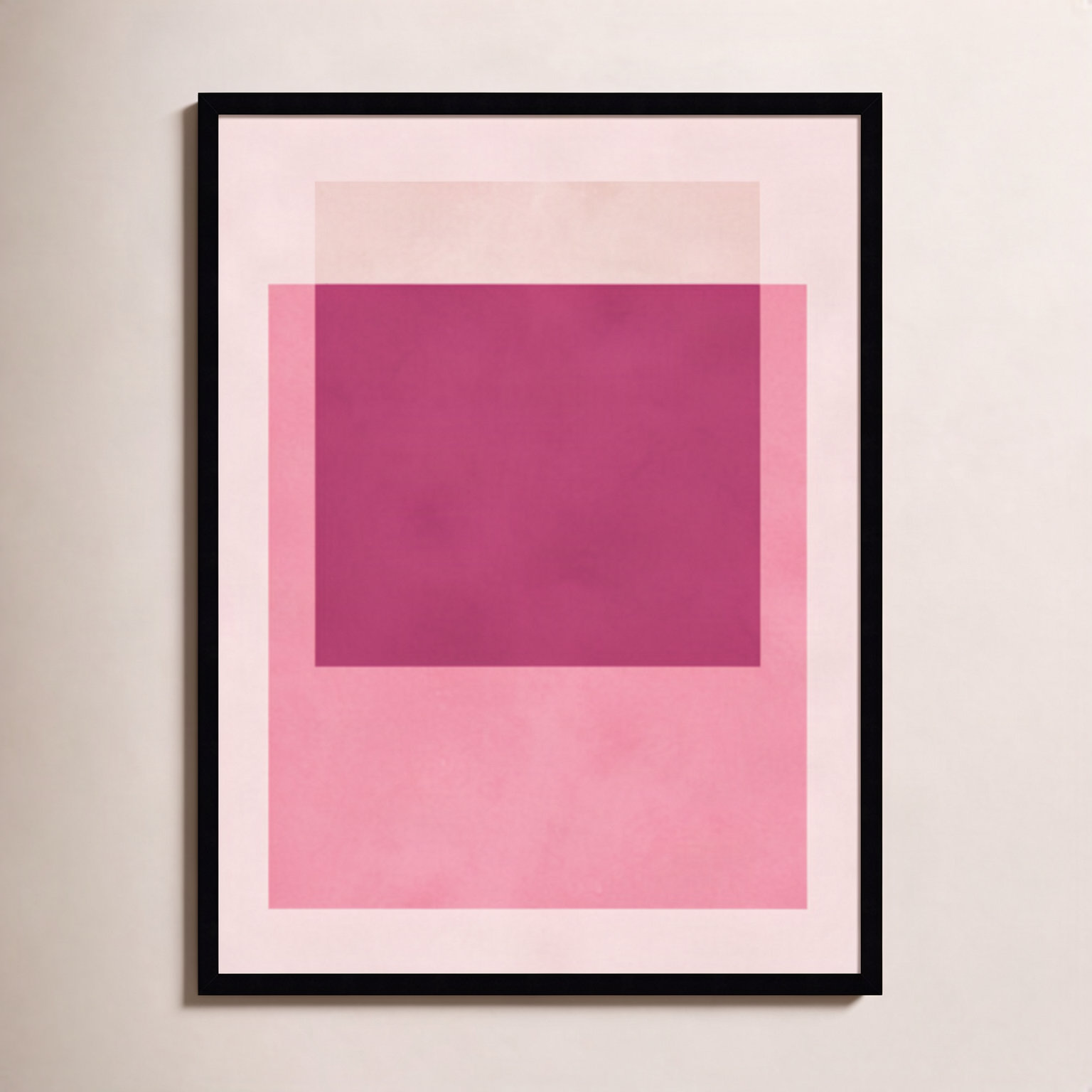 Overlapping Geometry 12 Print, 33" H x 25" W, Black