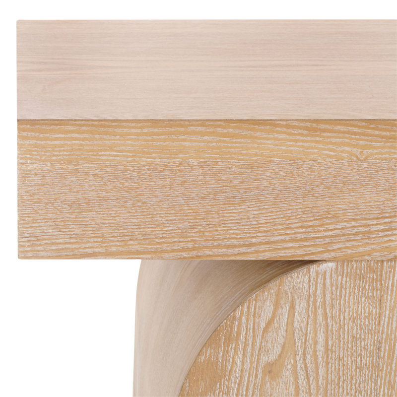 Table de bout Baraki, Blanc décoloré
