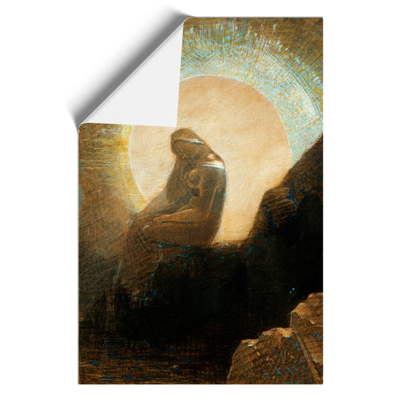 Melancholy by Odilon Redon - No Frame Painting, 42cm H x 30cm W x 0.1cm D