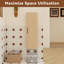 Armoire murale de salle de bain flottante murale avec porte simple pour rangement compact et tablettes réglables