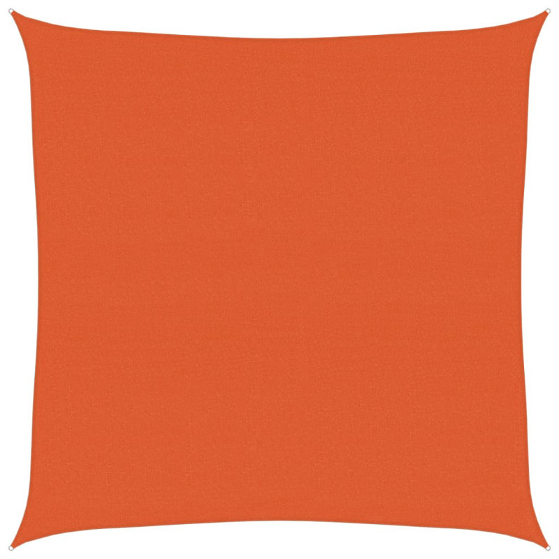 7m x 7m Square Shade Sail, Orange