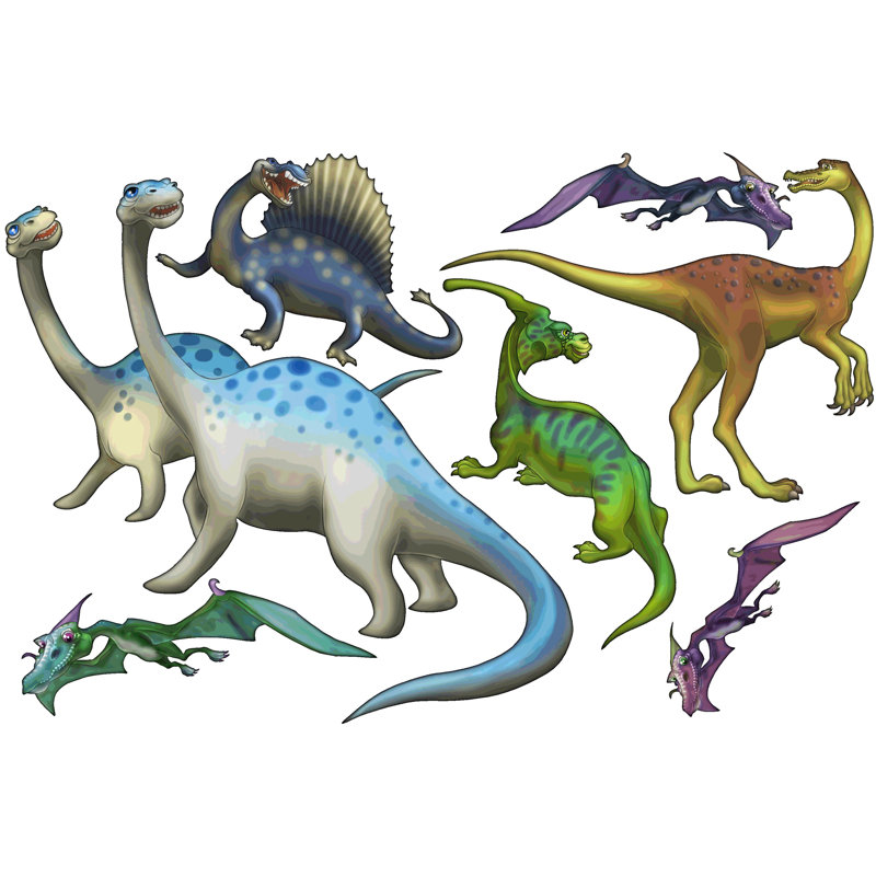 Décalcomanie murale dinosaure