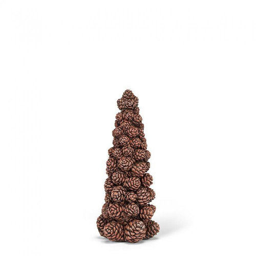 The Holiday Aisle® Pinecone Cone Tree Figurine | Wayfair